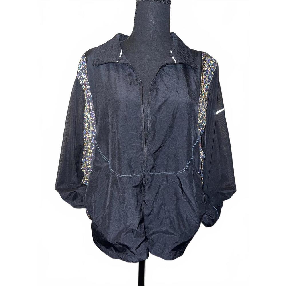 Nike Women's Large Vintage Sport Jacket with Colorful Details